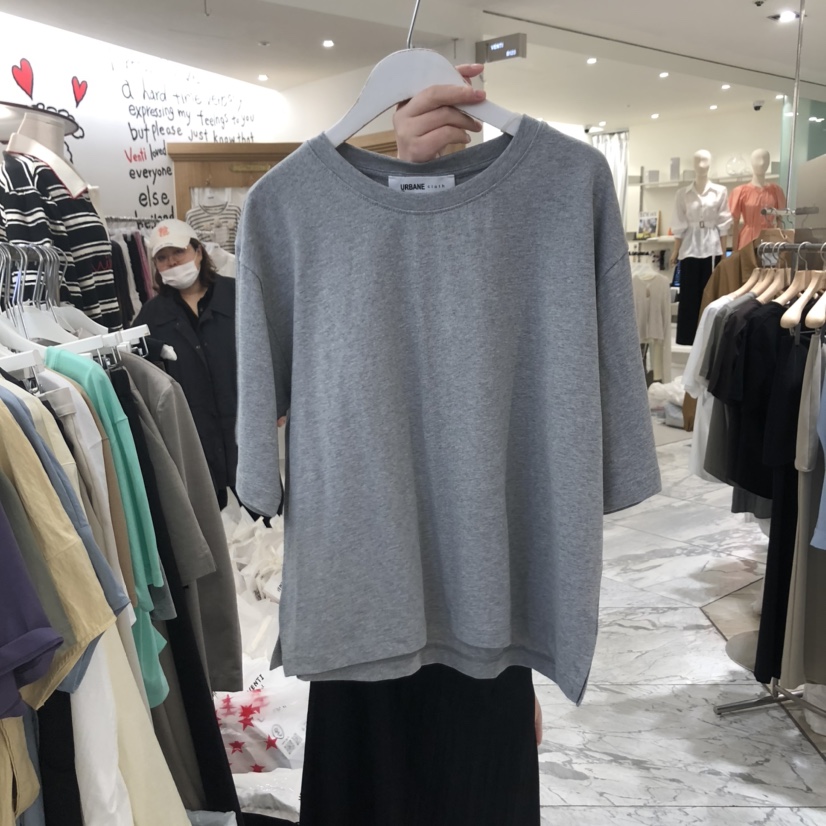 URBANE cloth東大門實拍女裝新款25春夏人氣熱賣推薦休閑T恤URBANE clothT恤圖色4