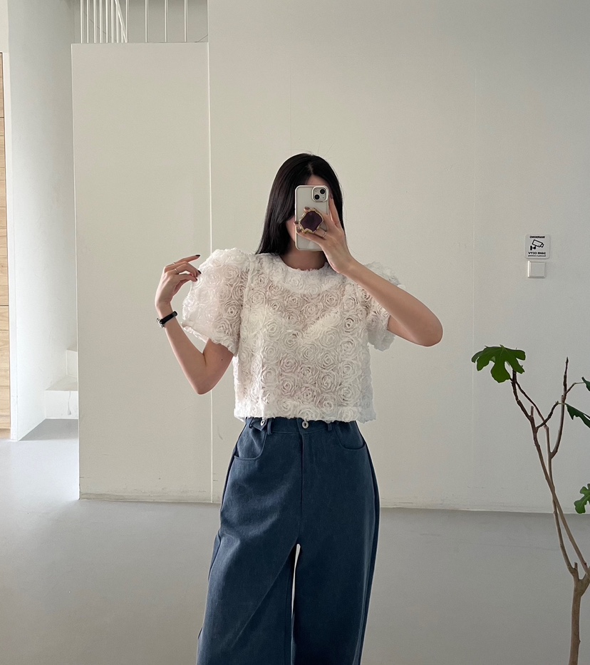 AMUSE SEOUL東大門直郵女士新品熱賣休閑時尚推薦襯衫蕾絲衫AMUSE SEOUL襯衫/蕾絲衫