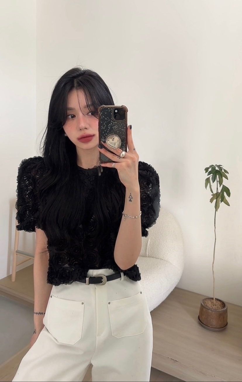 AMUSE SEOUL東大門直郵女士新品熱賣休閑時尚推薦襯衫蕾絲衫AMUSE SEOUL襯衫/蕾絲衫