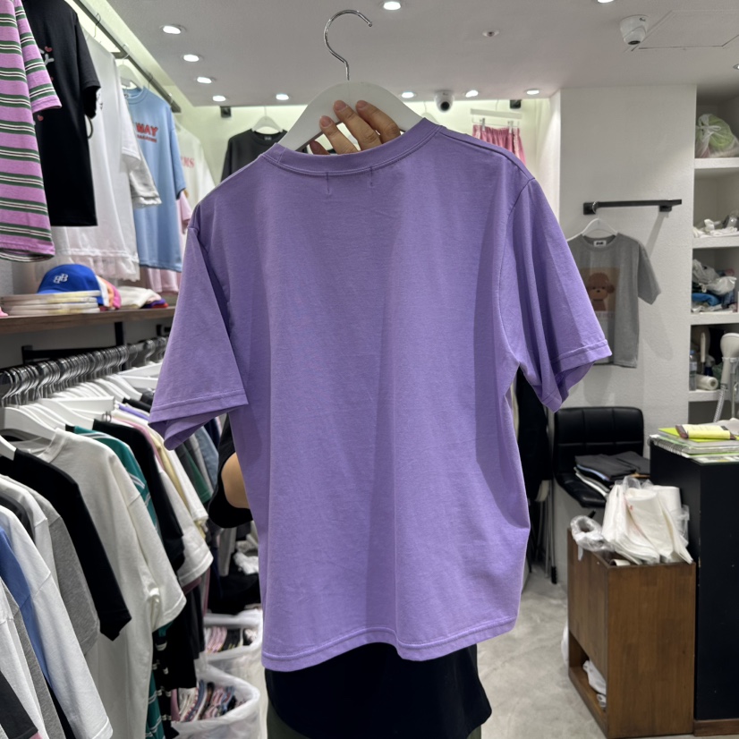 EVE韓國直郵女裝新品休閑時尚職業推薦人氣真品25春夏T恤復古EVET恤