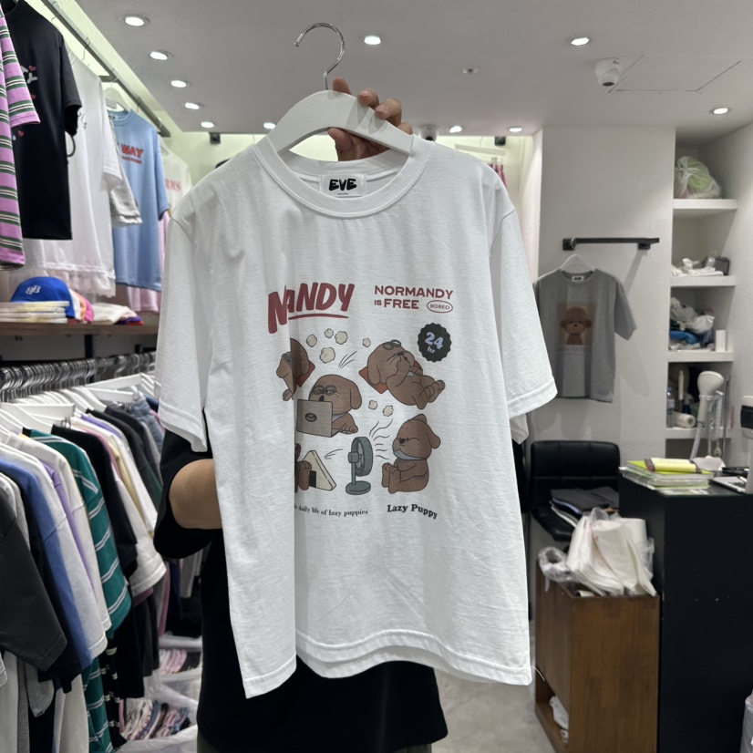 EVE東大門代購女裝新品25春夏推薦職業時尚人氣熱賣休閑T恤EVET恤