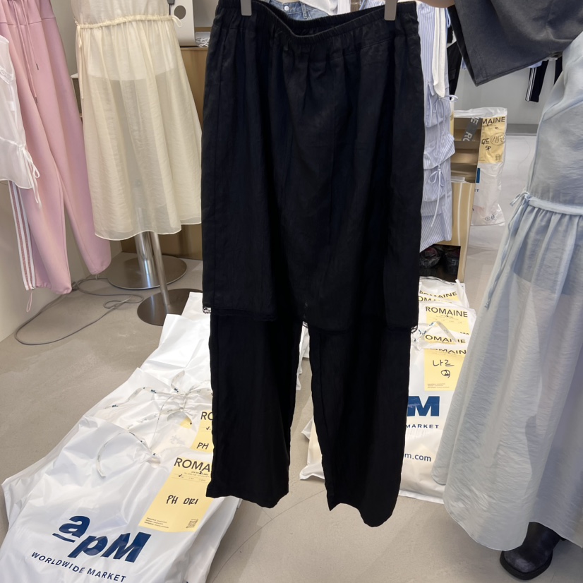 ROMAINE東大門實拍女裝新品休閑熱賣時尚25春夏真品裙褲蕾絲ROMAINE裙褲圖色2