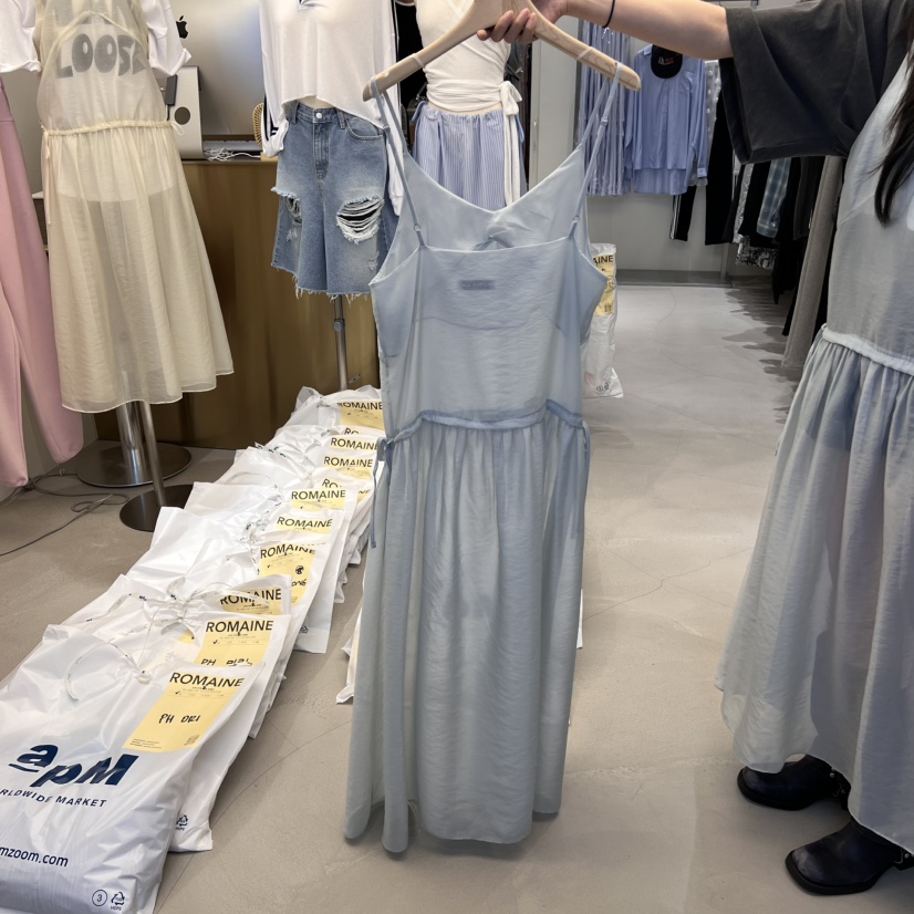ROMAINE東大門實拍女裝新品真品推薦時尚連衣裙不含內搭長款ROMAINE連衣裙