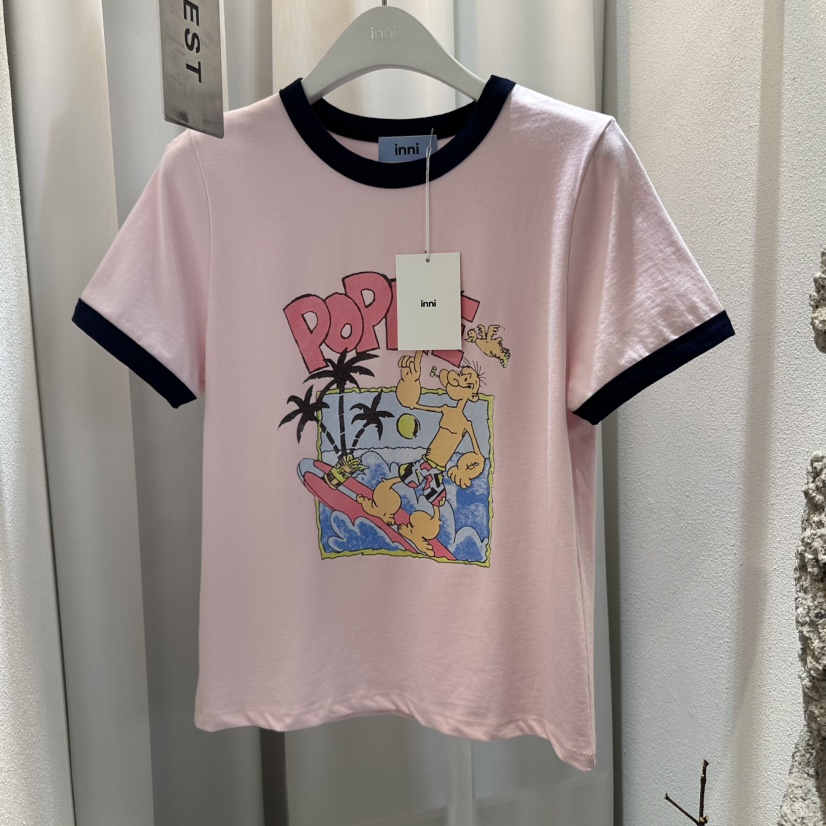 INNI韓國代購女裝新款真品熱賣職業推薦休閑人氣T恤大力水手inniT恤圖色1
