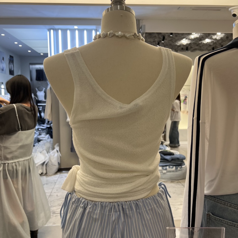ROMAINE韓國代購女裝新品25春夏職業熱賣時尚吊帶背心亞麻絨ROMAINE吊帶/背心