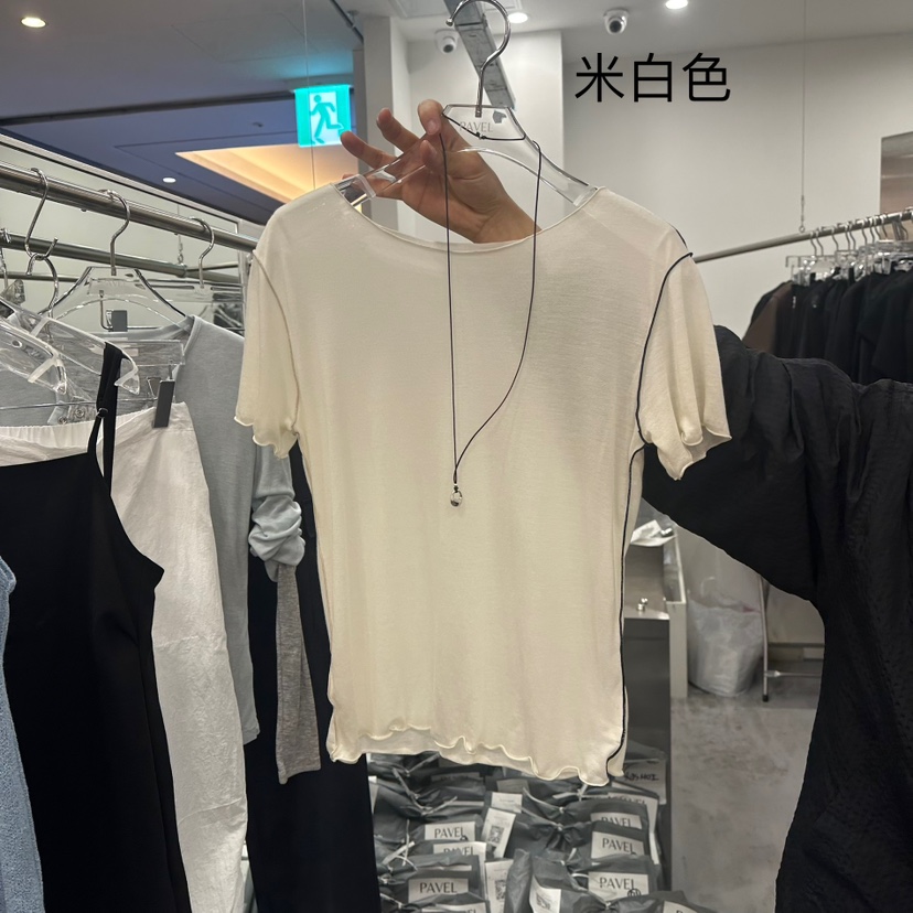 PAVEL韓國代購女士新品人氣職業推薦休閑時尚熱賣25春夏T恤PAVELT恤圖色2
