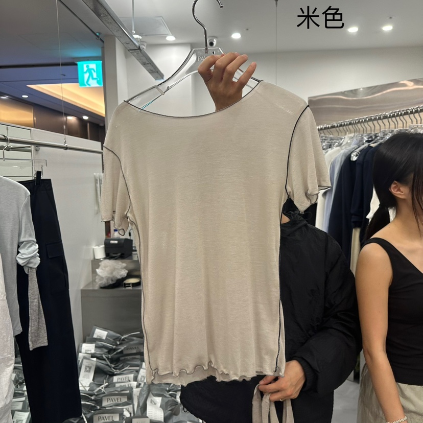 PAVEL韓國代購女士新品人氣職業推薦休閑時尚熱賣25春夏T恤PAVELT恤圖色3