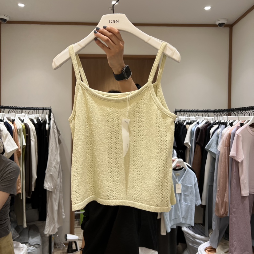 LOFN東大門代購女士新品25春夏職業真品推薦吊帶背心不含內搭LOFN吊帶/背心圖色3