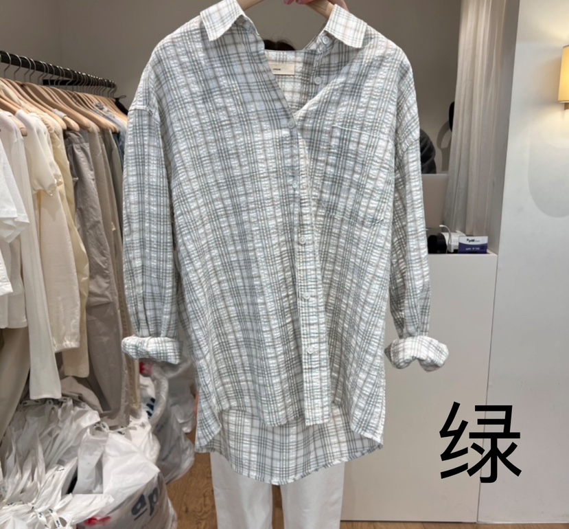 JINSIM韓國直郵女裝新款休閑時尚人氣推薦真品25春夏襯衫蕾絲衫JINSIM襯衫/蕾絲衫圖色1