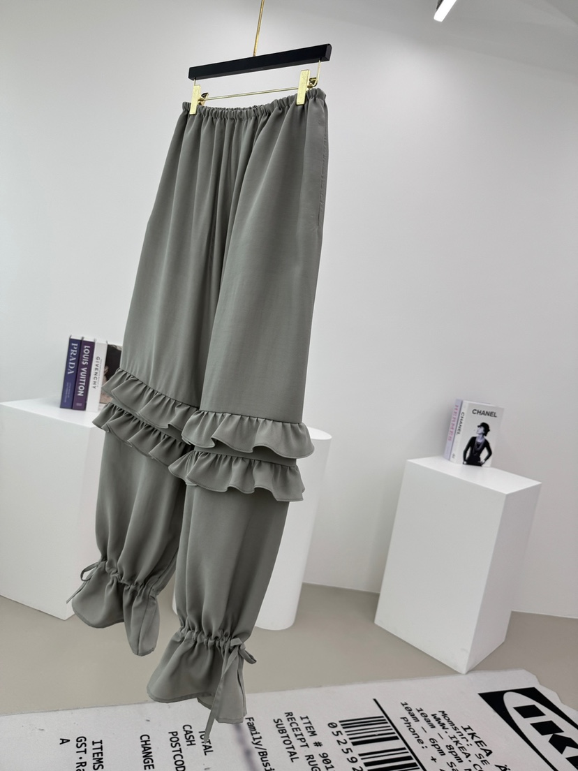 RED-A東大門直郵女士新款25春夏人氣真品推薦熱賣休閑褲緞面RED-A休閑褲圖色3