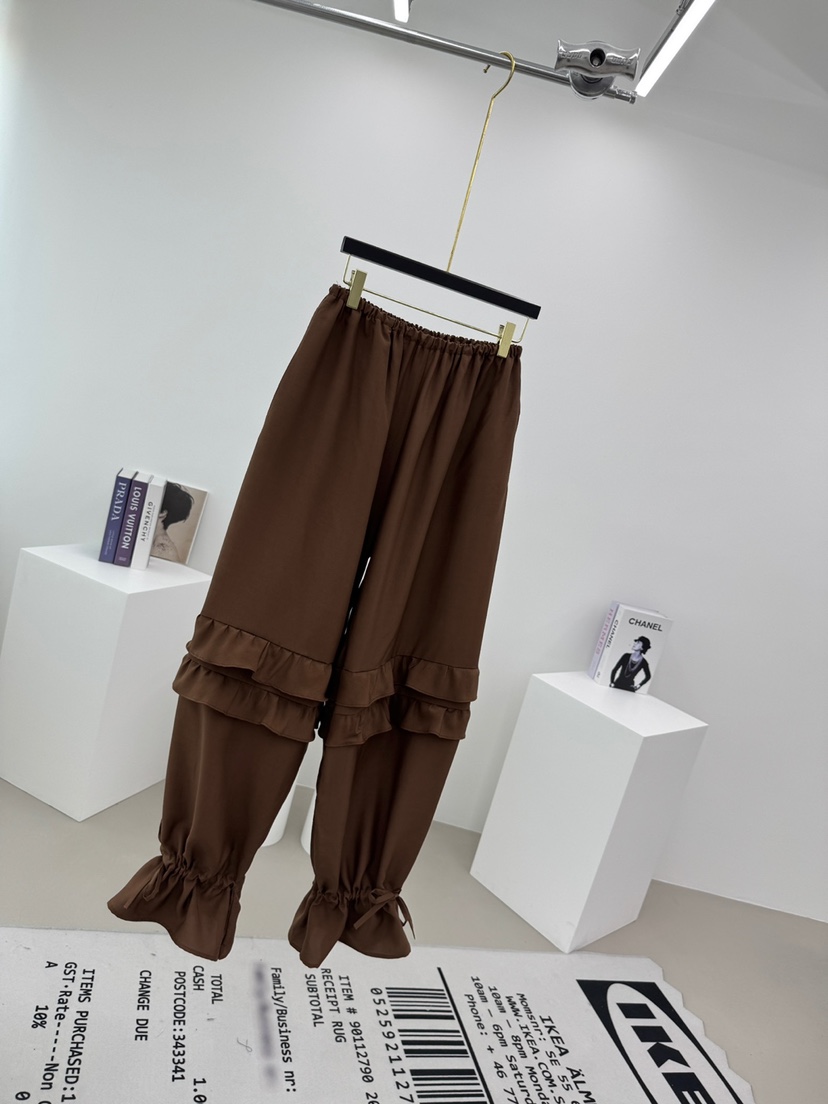 RED-A東大門直郵女士新款25春夏人氣真品推薦熱賣休閑褲緞面RED-A休閑褲圖色4