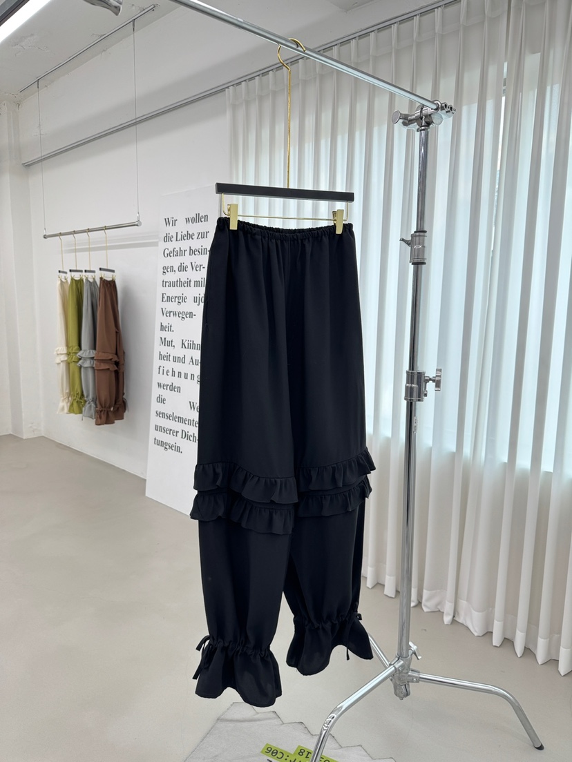 RED-A東大門直郵女士新款25春夏人氣真品推薦熱賣休閑褲緞面RED-A休閑褲圖色5