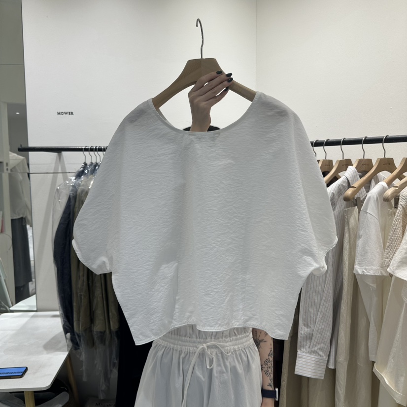 MOWER韓國代購女裝新品時尚熱賣25春夏休閑推薦真品襯衫蕾絲衫MOWER襯衫/蕾絲衫