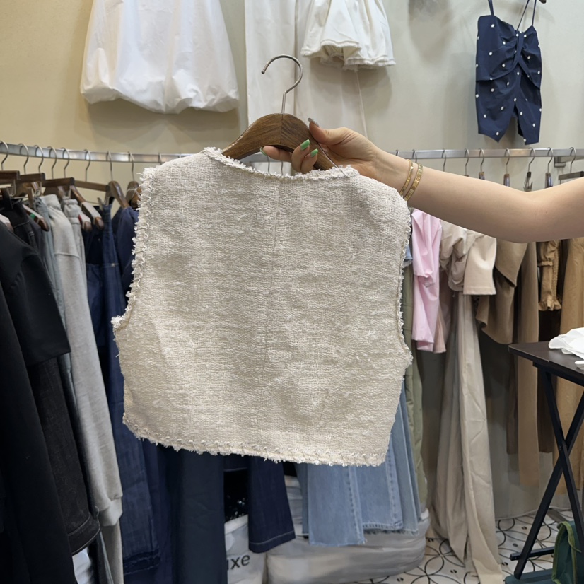 BAMBOLINA韓國直郵女裝新品時尚推薦休閑真品25春夏人氣馬甲BAMBOLINA馬甲