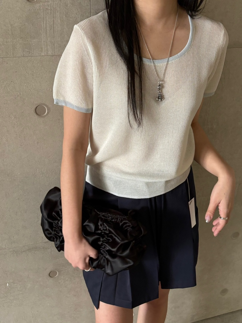 Verbena東大門代購女士新款真品推薦25春夏熱賣人氣針織衫亞麻Verbena針織衫
