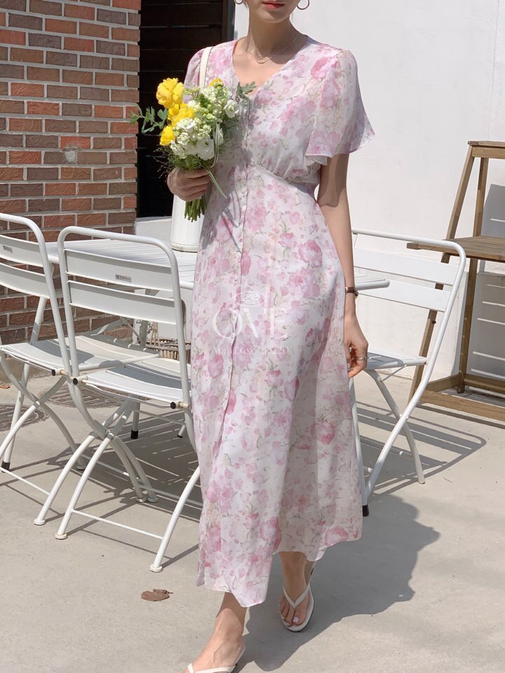 OVE東大門代購女裝新款熱賣時尚休閑真品25春夏人氣職業連衣裙OVE連衣裙