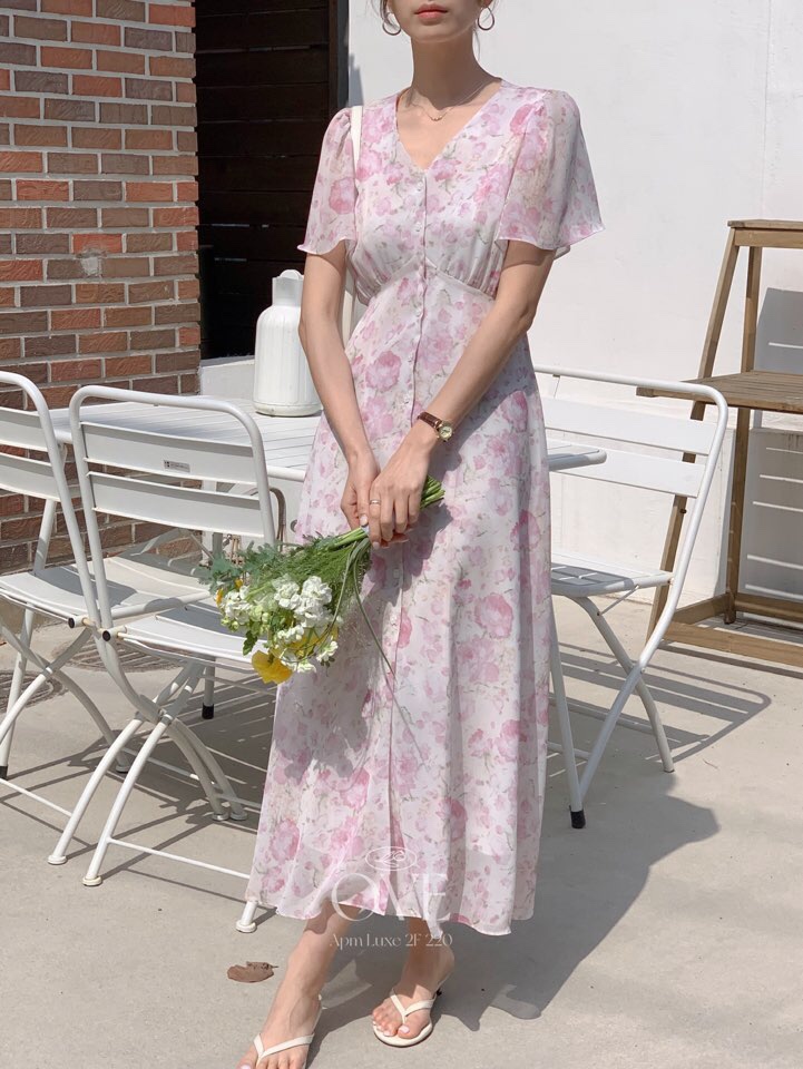 OVE東大門代購女裝新款熱賣時尚休閑真品25春夏人氣職業連衣裙OVE連衣裙
