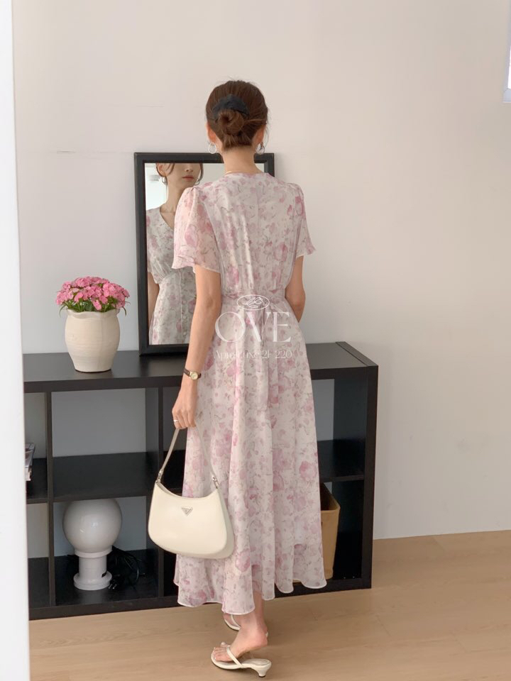 OVE東大門代購女裝新款熱賣時尚休閑真品25春夏人氣職業連衣裙OVE連衣裙