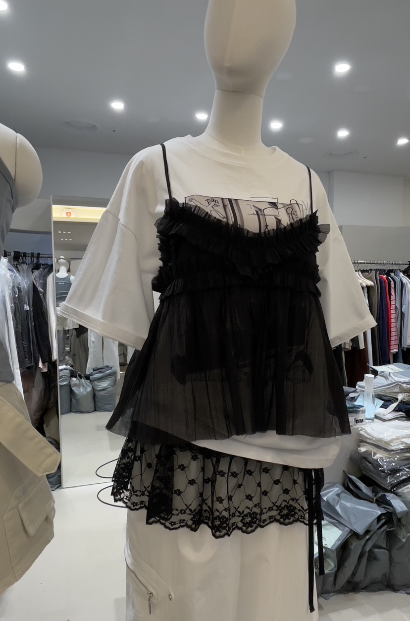 NOV7韓國代購女士新品熱賣25春夏真品推薦人氣職業吊帶背心the ebony eyes/NOV7吊帶/背心