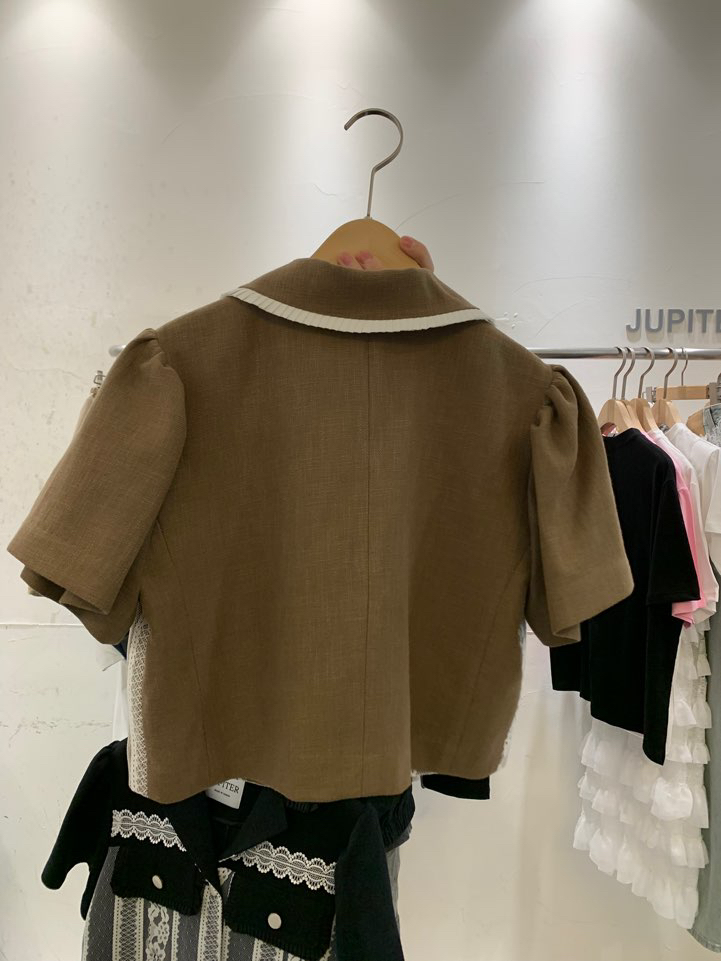 JUPITER東大門直郵女士新款真品休閑職業推薦時尚人氣夾克亞麻JUPITER夾克