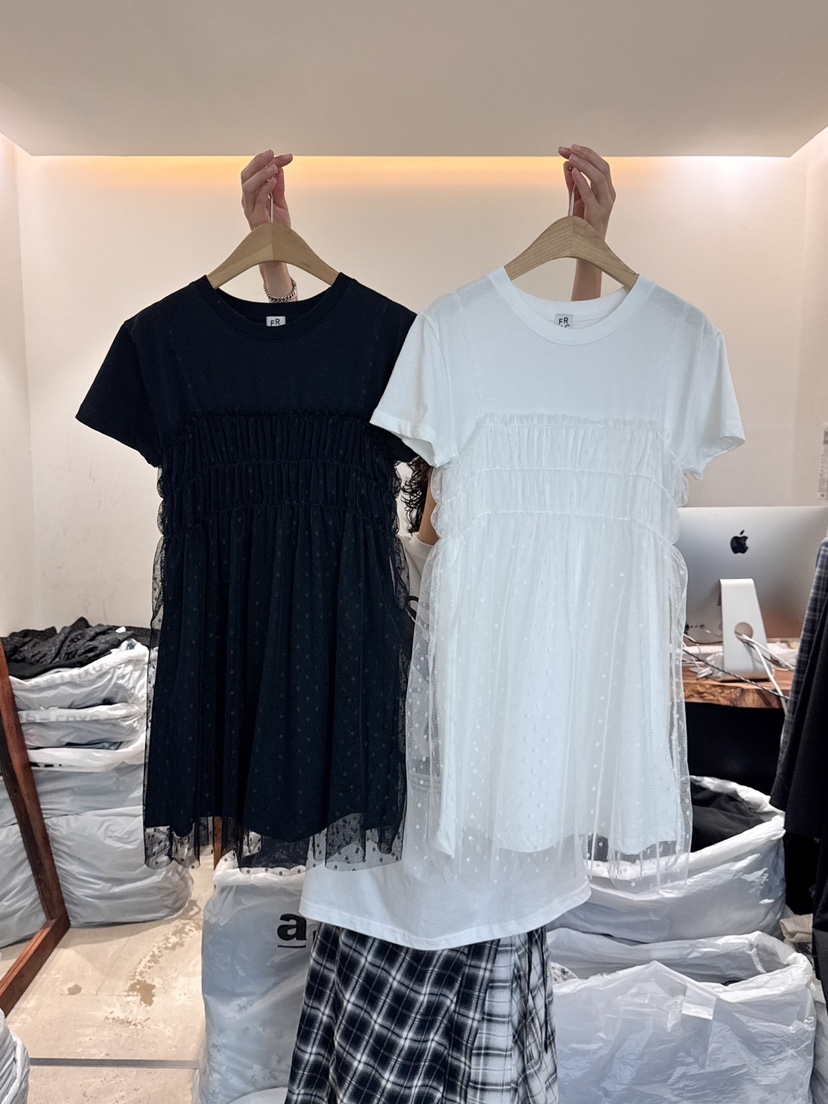 FRIC東大門實拍女士新品人氣真品時尚推薦休閑25春夏連衣裙褶皺FRIC連衣裙