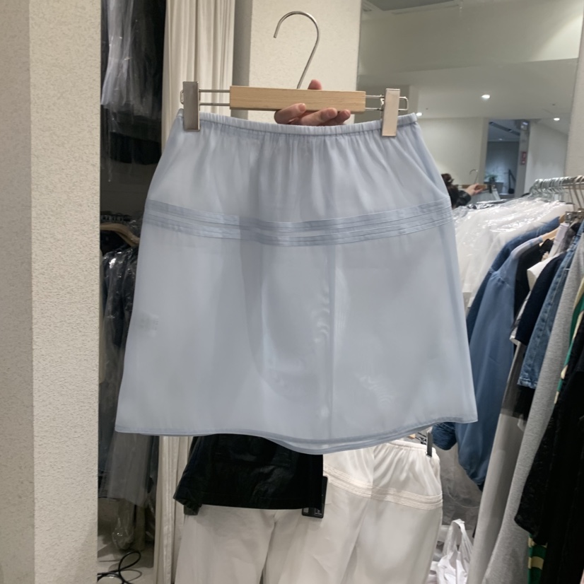 SSEMIENNE東大門代購女裝新品人氣推薦休閑熱賣25春夏短裙透視SSEMIENNE短裙