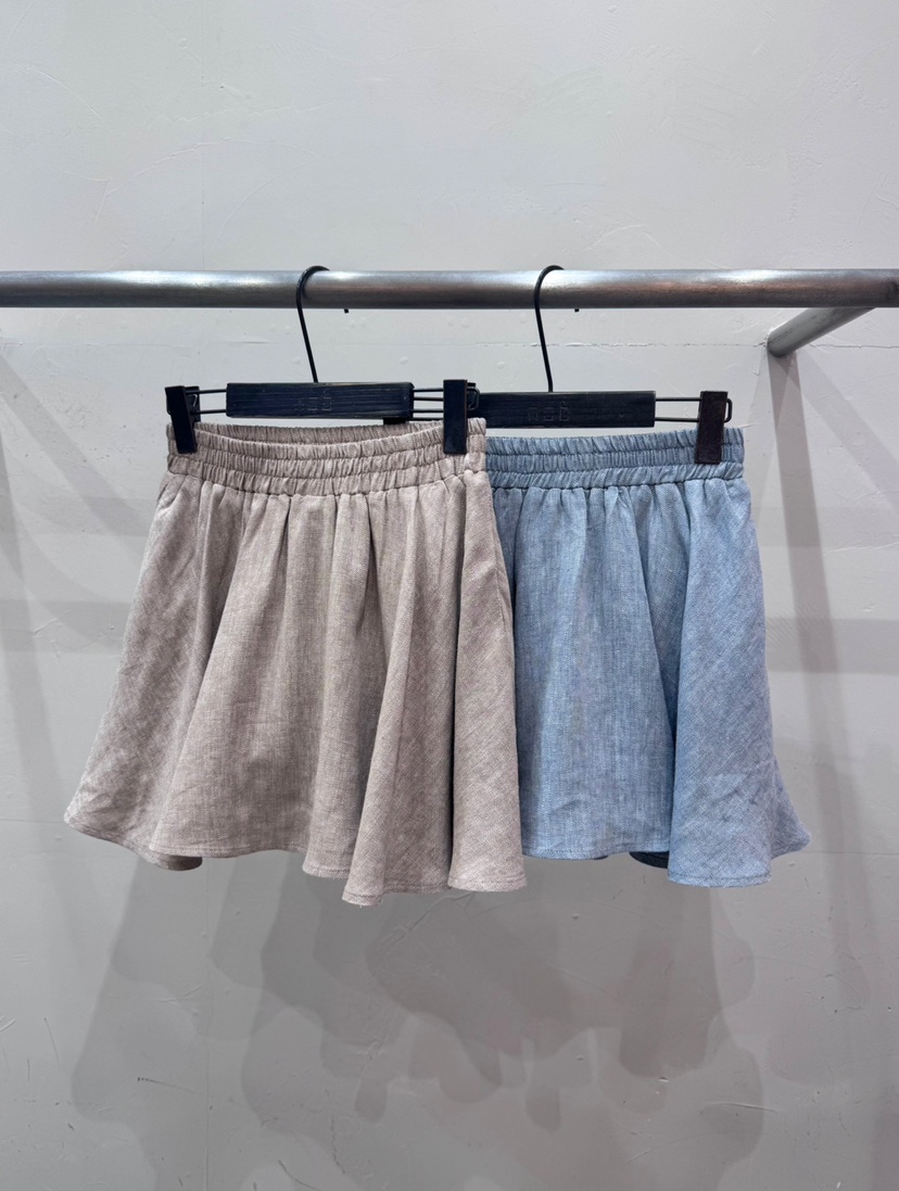 NOB東大門代購女裝新款真品休閑25春夏推薦職業熱賣裙褲人字形AMOEBA裙褲