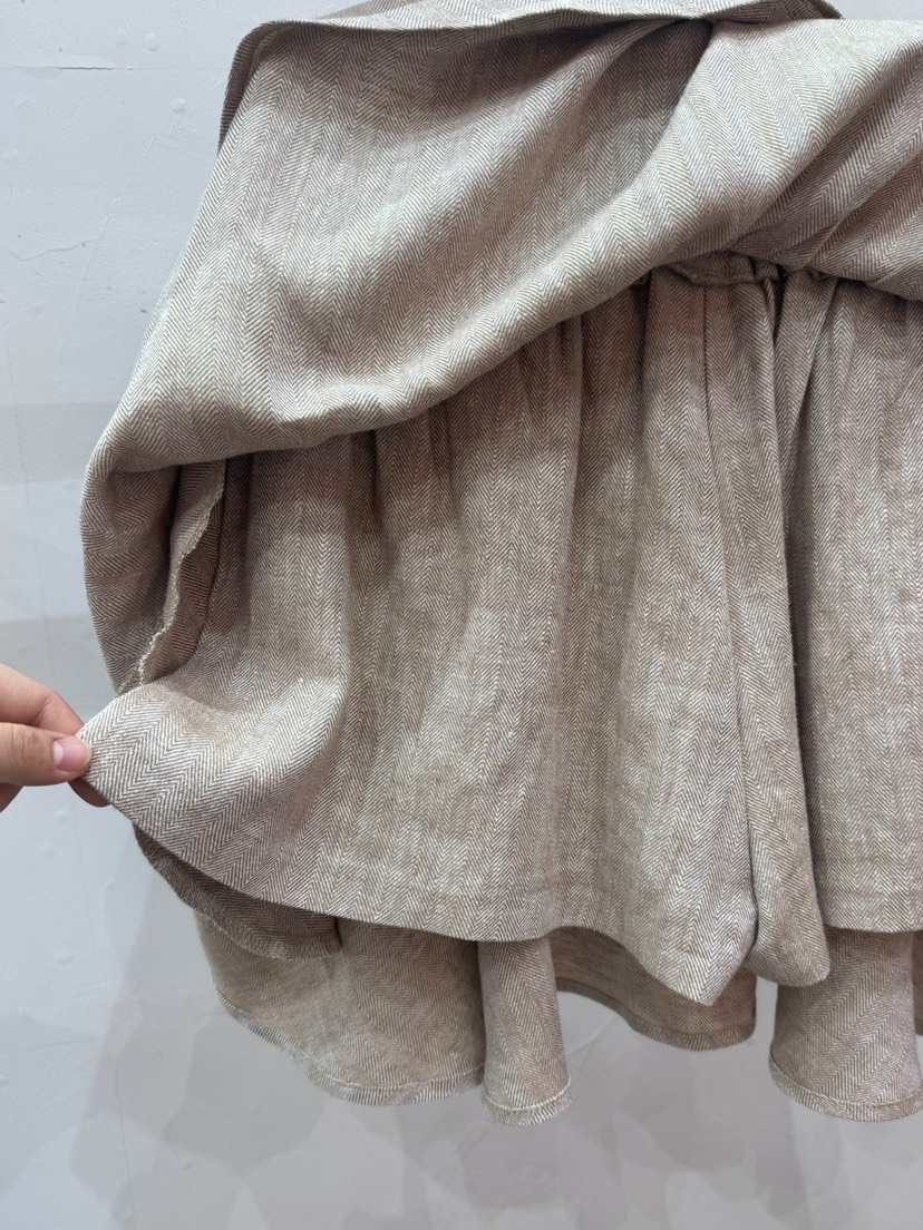 NOB東大門代購女裝新款真品休閑25春夏推薦職業熱賣裙褲人字形AMOEBA裙褲