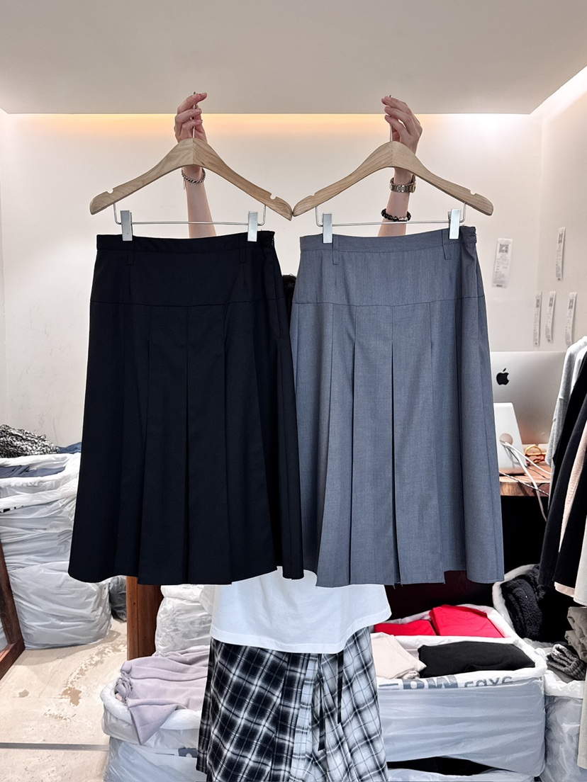 FRIC韓國直郵女士新品25春夏休閑時尚熱賣真品半身裙中短裙FRIC半身裙/中短裙