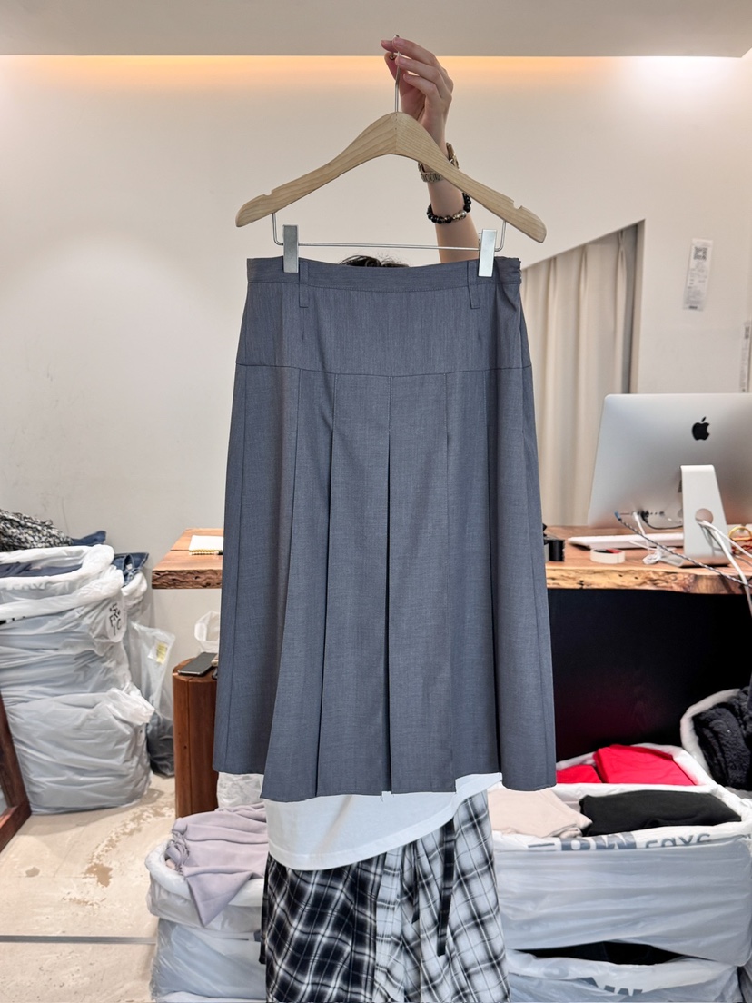 FRIC韓國直郵女士新品25春夏休閑時尚熱賣真品半身裙中短裙FRIC半身裙/中短裙