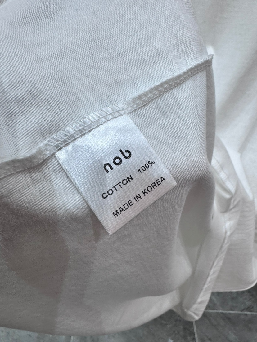 NOB韓國直郵女裝新品推薦人氣熱賣25春夏時尚職業真品休閑T恤AMOEBAT恤