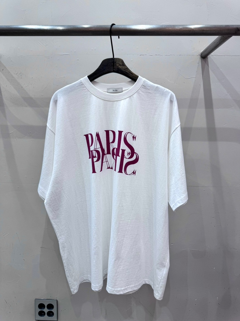 NOB韓國直郵女裝新品推薦人氣熱賣25春夏時尚職業真品休閑T恤AMOEBAT恤圖色2