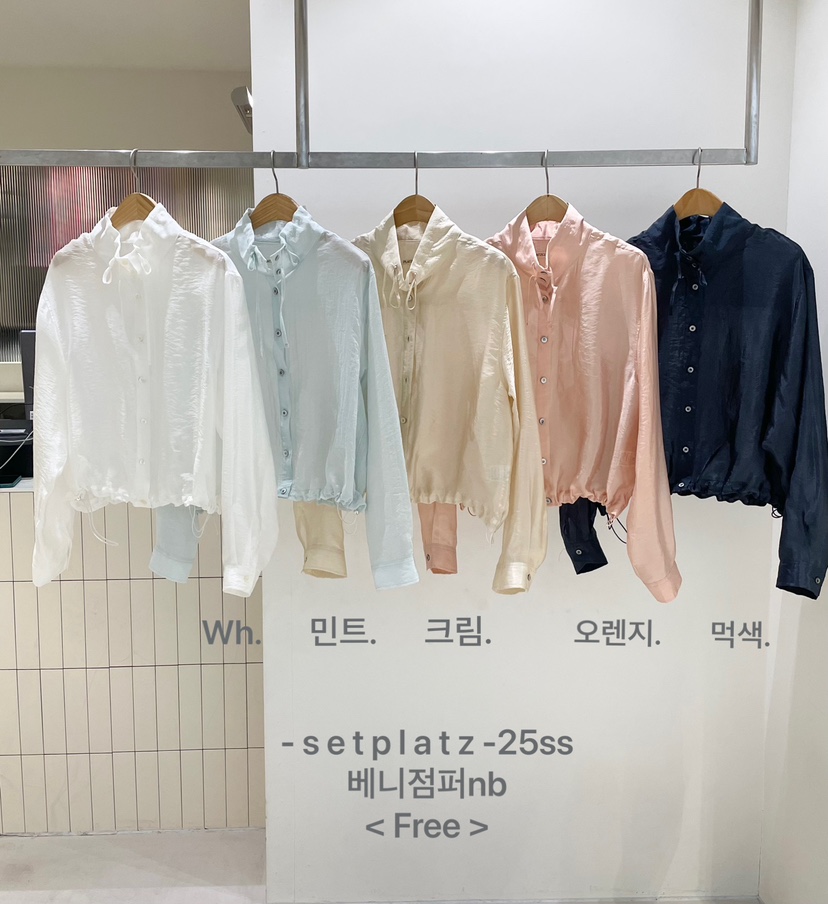 SETPLATZ韓國代購女裝新品休閑熱賣職業人氣25春夏襯衫蕾絲衫PLATZCLASSIC襯衫/蕾絲衫
