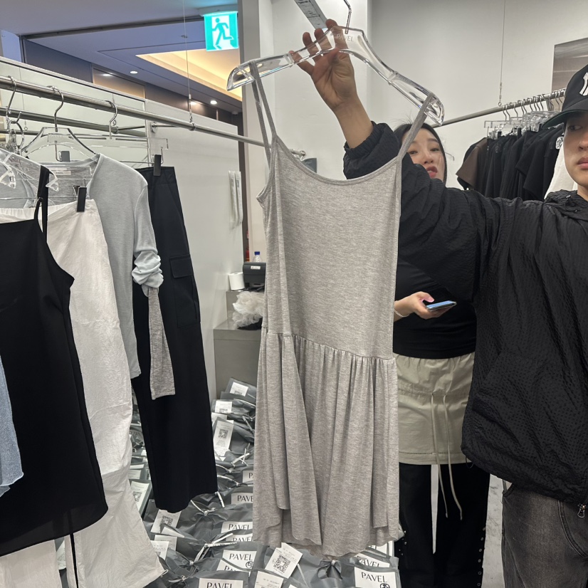 PAVEL韓國直郵女士新款休閑真品推薦時尚人氣25春夏職業連衣裙PAVEL連衣裙圖色2