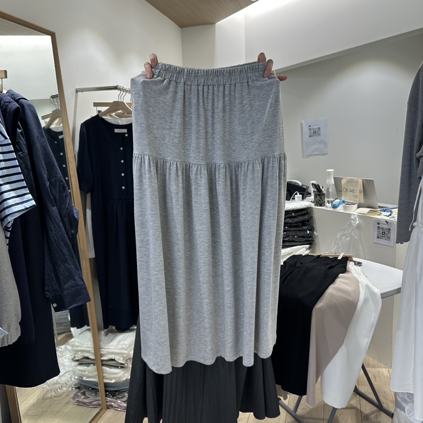 MARANT韓國代購女士新品人氣25春夏時尚熱賣職業長裙天絲褶皺MARANT長裙