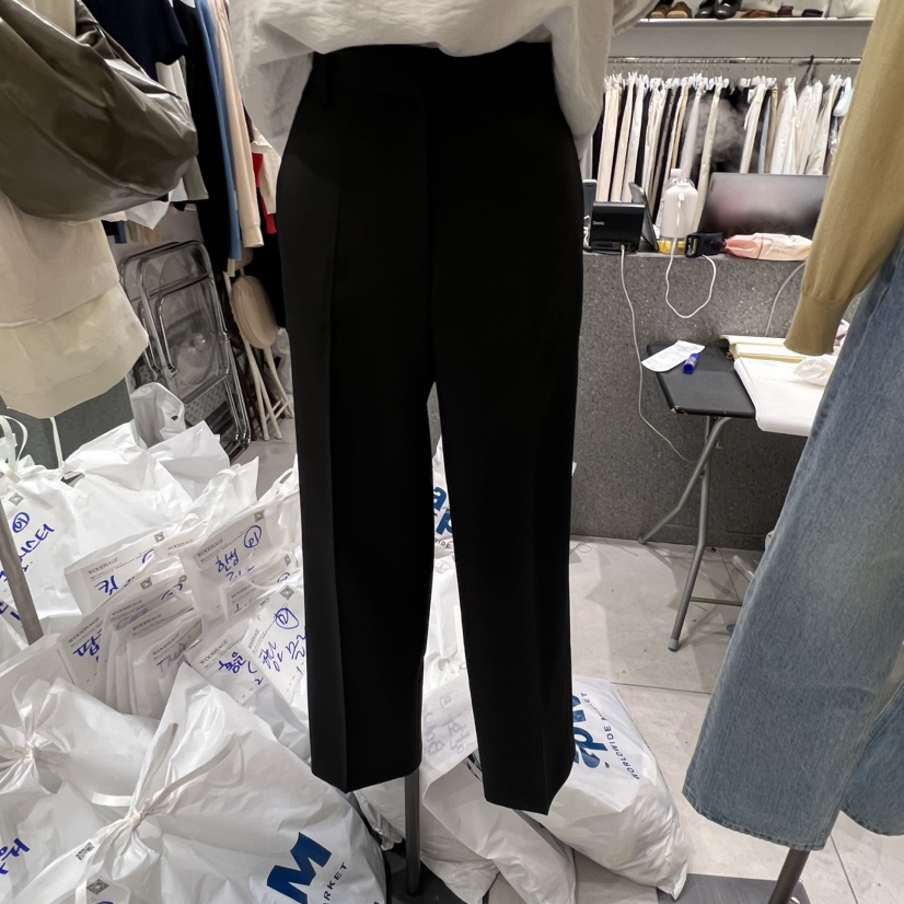 WOOD SAGE東大門實拍女裝新品休閑時尚25春夏熱賣人氣休閑褲WOOD SAGE休閑褲圖色1