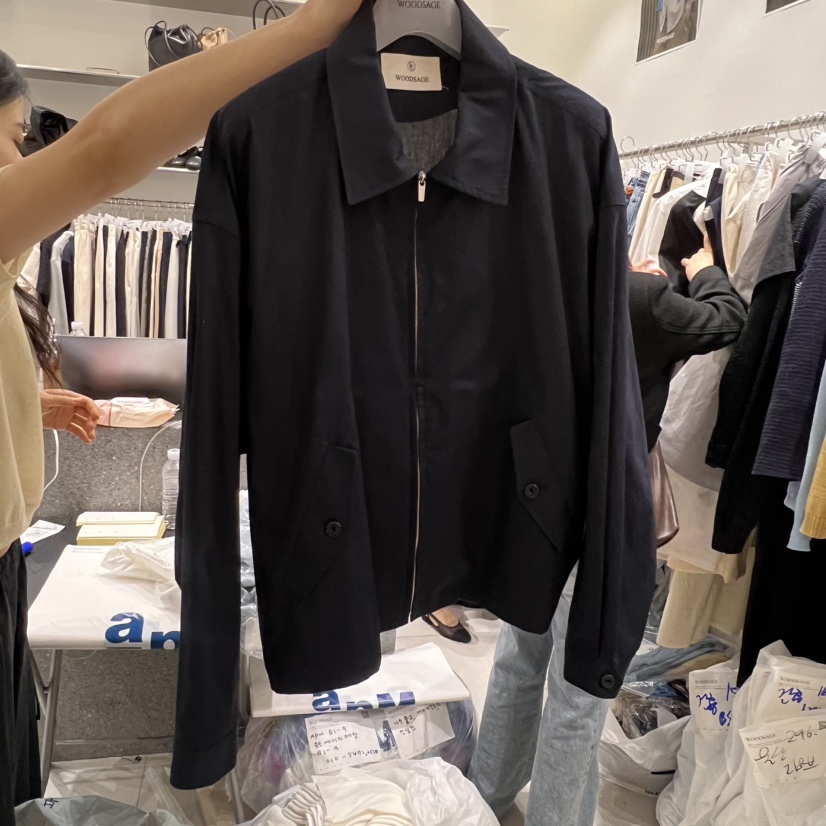 WOOD SAGE韓國代購女裝新款時尚人氣25春夏真品職業推薦夾克WOOD SAGE夾克圖色2