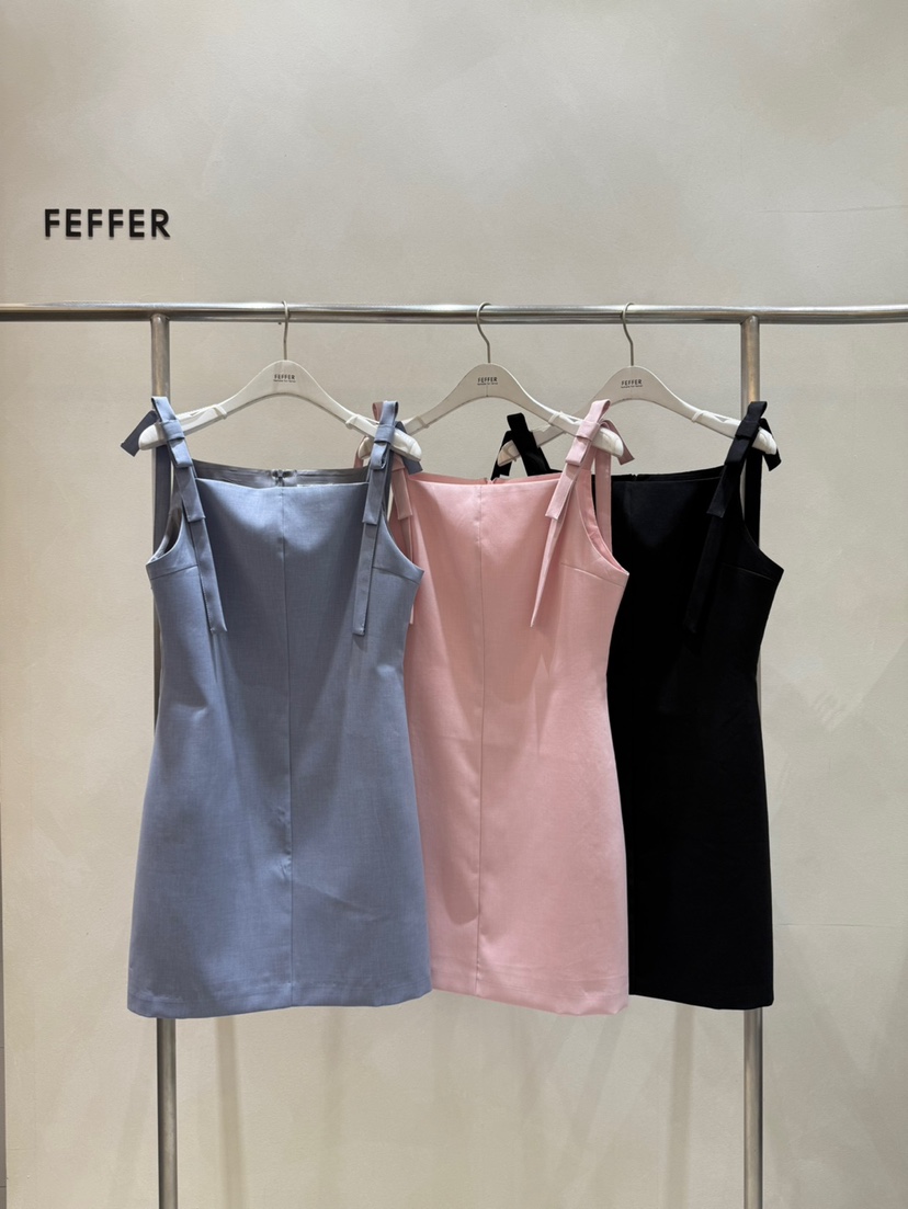 FEFFER韓國直郵女裝新款25春夏推薦職業熱賣休閑時尚連衣裙FEFFER連衣裙