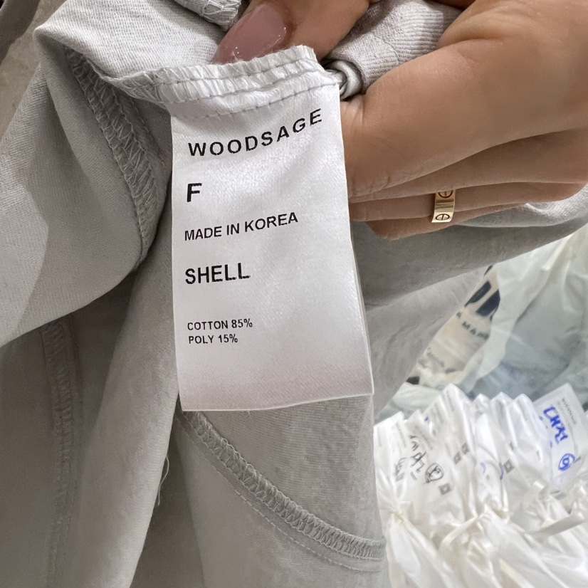 WOOD SAGE韓國代購女裝新款人氣25春夏休閑時尚連衣裙含腰繩WOOD SAGE連衣裙