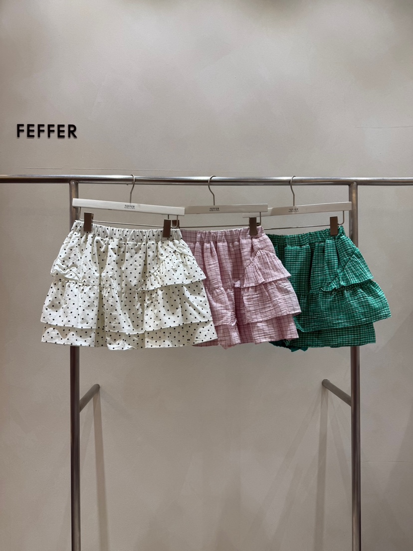 FEFFER東大門實拍女裝新品時尚休閑熱賣真品推薦25春夏短裙FEFFER短裙