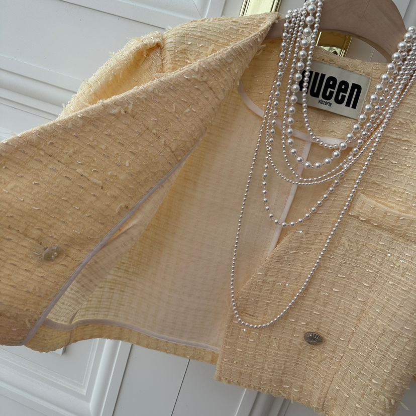 VICTORIA QUEEN東大門代購女裝新品休閑職業夾克不含配飾花呢VICTORIA QUEEN夾克