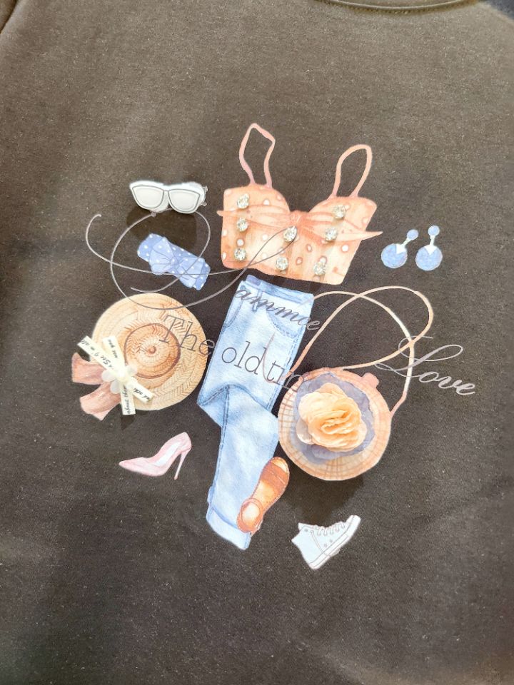 BLING BLING-S韓國㊣直郵東大門代購女裝新品25春夏時尚T恤BLING BLING-ST恤