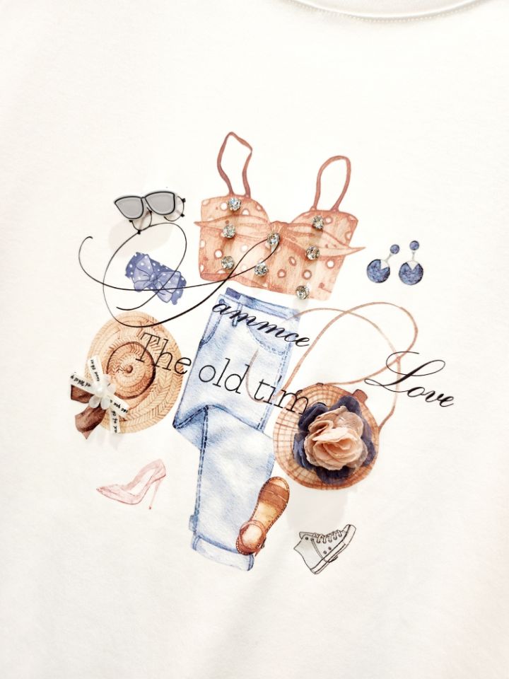 BLING BLING-S韓國㊣直郵東大門代購女裝新品25春夏時尚T恤BLING BLING-ST恤