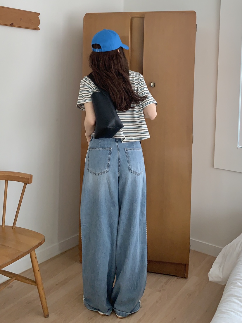 FORMSTUDIO韓國直郵㊣東大門實拍女裝新品人氣熱賣休閑牛仔褲FORMSTUDIO牛仔褲