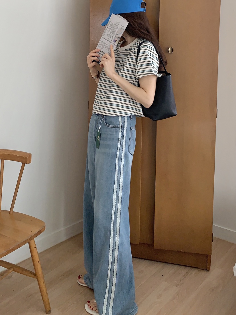 FORMSTUDIO韓國直郵㊣東大門實拍女裝新品人氣熱賣休閑牛仔褲FORMSTUDIO牛仔褲