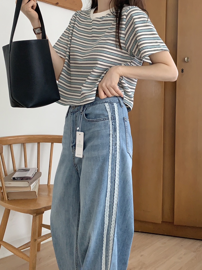 FORMSTUDIO韓國直郵㊣東大門實拍女裝新品人氣熱賣休閑牛仔褲FORMSTUDIO牛仔褲