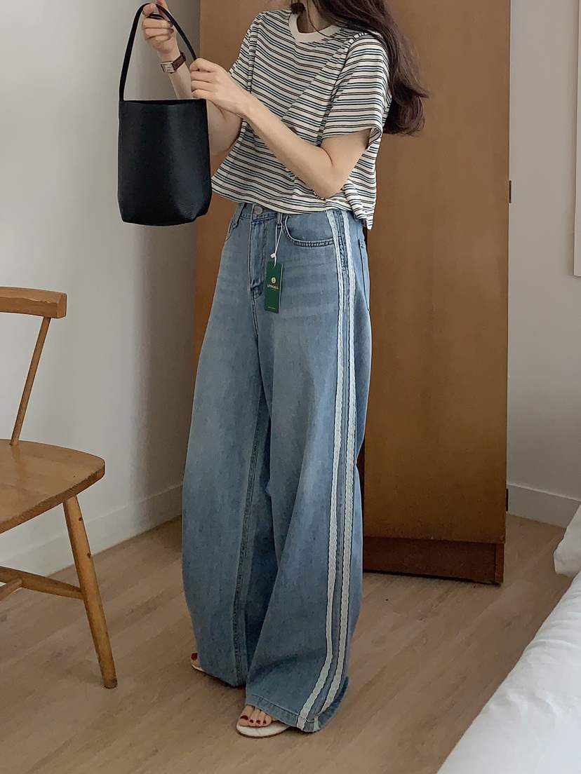 FORMSTUDIO韓國直郵㊣東大門實拍女裝新品人氣熱賣休閑牛仔褲FORMSTUDIO牛仔褲