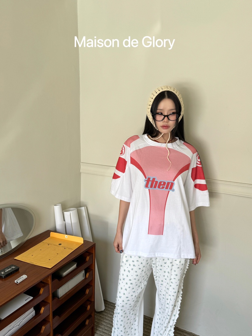 MAISONDEGLORY韓國㊣直郵東大門代購女裝新品人氣時尚熱賣T恤MAISON DE GLORYT恤