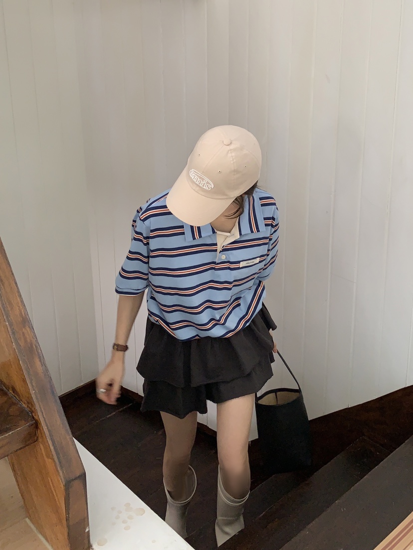 FORMSTUDIO韓國直郵㊣女裝新款推薦25春夏休閑人氣時尚T恤短款FORMSTUDIOT恤