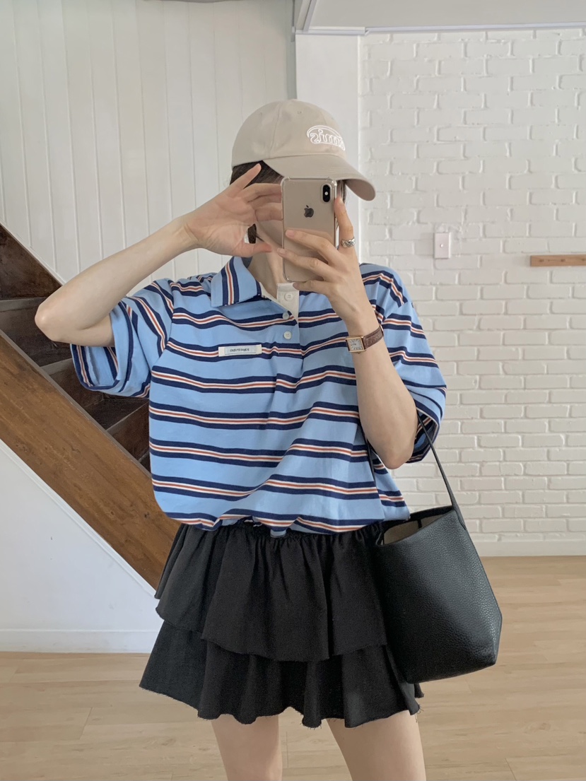 FORMSTUDIO韓國直郵㊣女裝新款推薦25春夏休閑人氣時尚T恤短款FORMSTUDIOT恤